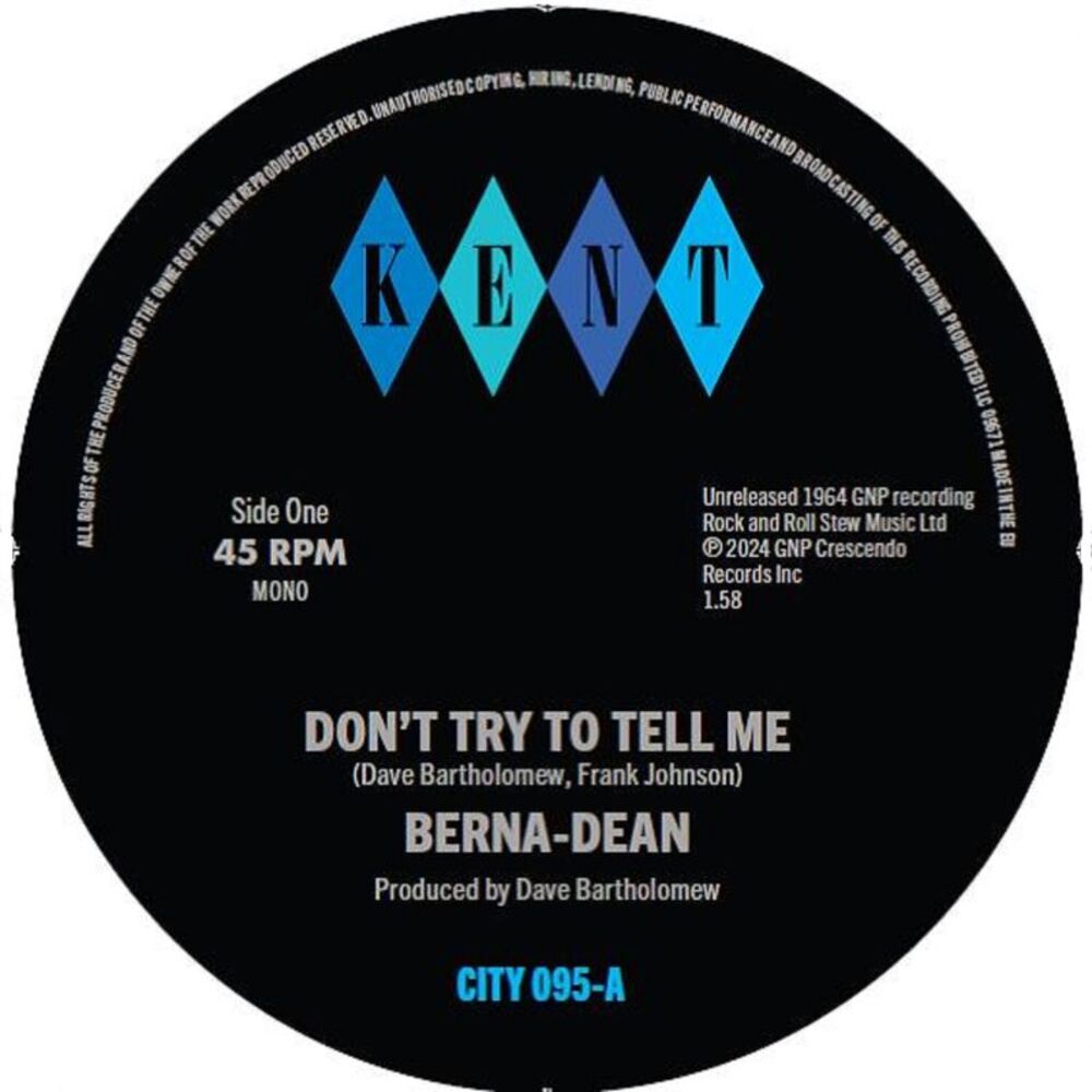 Berna-Dean - Don'T Try To Tell Me / Laughing On The Outside  7-INCH SINGLE